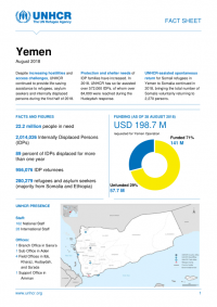 1177029-UNHCR Yemen Fact Sheet – August 2018