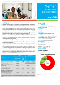 1254033-UNICEF Yemen Humanitarian Situation Report – January 2019 – EXTERNAL