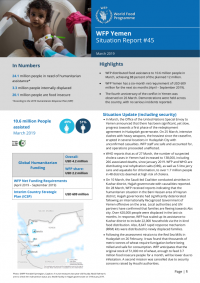 1284803-2019 03 WFP Yemen External Situation Report March