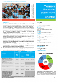 1342939-UNICEF Yemen Humanitarian Situation Report – Mid-Year 2019_En