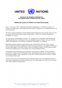 1460379-Strikes kill scores of civilians in Al Jawf Governorate